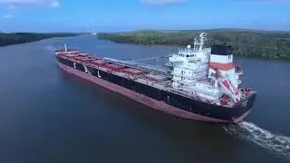 Second BIG ship sighting on the Delaware (Autel EVO1)