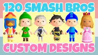 Best 120 Super Smash Bros Ultimate Custom Designs In Animal Crossing New Horizons (Design ID Code)