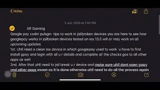 Bypass Google pay gpay.codm.pubgm.apps bypass New Trick ios jailbroken