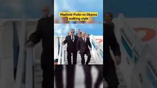 Vladimir Putin walking style vs Obama whatsapp status - Putin attitude shorts #putin #shorts #obama