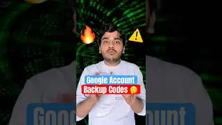 Google Account में Backup Codes के बारे में 99% Phone Users नहीं जानते! 🔥