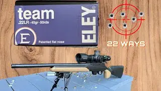 Tikka and Eley Team.                              Ammo Testing Part 4