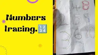 Tracing numbers 🔢. #ligeevlogs #numbers #tracing #practice