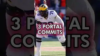 🚨 Alabama Football Lands 3 Transfer Portal Commits #AlabamaFootball #TransferPortal #shorts