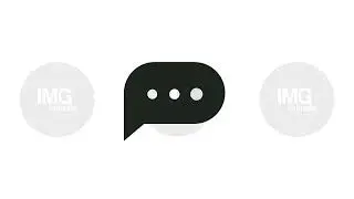 Typing chat bubble with pulsing dots 2D cartoon object animation
