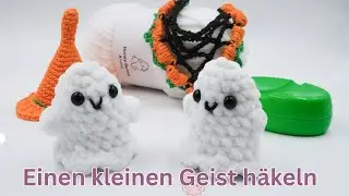 Süßen Mini Geist häkeln – Einfaches Häkel Tutorial für Anfänger