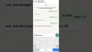 Ga peka :( || Meta AI || Buat trend dongg || #whastmock #pov #Whatsapp