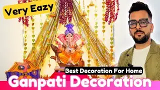 Ganpati Decoration | Ganpati Decoration For Home | Nitin selfmade Vlogs