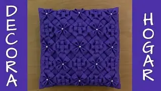 💜Cojín Drapeado Preciosura💜SMOCKING CUSHION-CAPITONE-FABRIC MANIPULATION