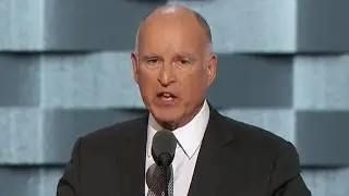 Jerry Brown delivers remarks on climate change