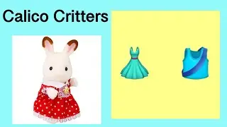 Calico Critters | how to dress 👗 | fashion show | crochet |