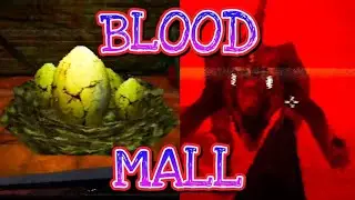 Blood Mall - I Beat the Dinosaur! - itch.io Vintage Style Horror, Full Gameplay Tutorial Walkthrough