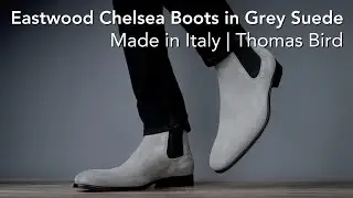 Grey Suede Chelsea Boots | Italian made by Thomas Bird
