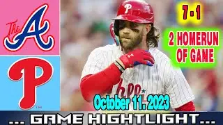 Philadelphia Phillies vs Atlanta Braves NLDS GAME 3 (10/11/23) | MLB Postseason 2023