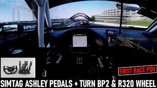 First Race | NEW Simtag Ashley Hydraulic Pedals & Turn BP2 R320 Wheel