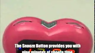 Sonic Alert Sonic Boom SBH400ss Heart Shaped Vibrating Alarm Clock with Bed Vibrator - RehabMart.com
