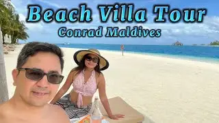 Экскурсия по пляжным виллам отеля Conrad Maldives Rangali Island!
