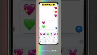 iPhone tip on sending heart in message. #shorts