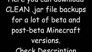 Minecraft beta 1.7.2 - 1.7.3 - 1.8 - 1.8.1 - 1.9 + pre-releases 1 to 6 + RC2