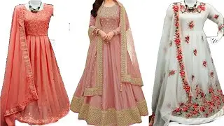 Latest Party wear Designer Long Salwar Suit With Full Sleeve And Fancy Dupatta