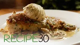 Chicken Supreme with bacon and mushroom in a cream sauce