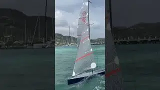 Antigua 7ft Class RC sailing yacht.