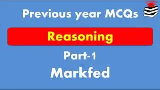 Markfed | Previous Year Questions| Reasoning by The StudyMeter