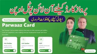Parwaz Card Registration Portal - How To Apply Online Parwaz Card - Parwaz Card Apply Kasay Karey