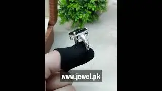 Black Agate Ring 925 Silver