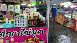 Bophut Night Market on a Rainy Night