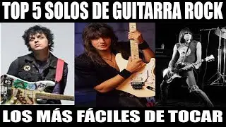 TOP 5 los s&oacute;los de guitarra rock m&aacute;s f&aacute;ciles de tocar para principiantes