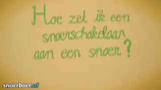 Hoe zet ik een snoerschakelaar tussen een snoer? (oud)
