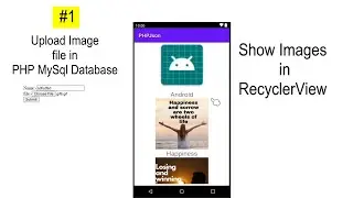 Android Studio | #1 | PHP MySQL Show image in android RecyclerView
