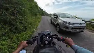 Pune to Sinhagad Fort | Bike Ride| DJI Osmo Action 4 | Beautiful Ghats | #sinhagadfort #travel #bike
