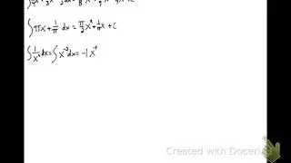 Indefinite Integration part 1