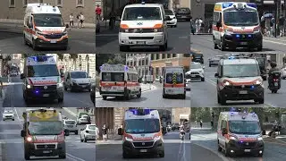Automedica, Ambulanza, Trasporto Organi e Sangue a Roma / Emergency Vehicles responding in Rome!