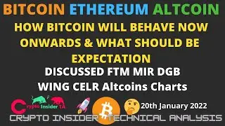 Bitcoin Ethereum FTM MIR DGBWING CELR Altcoin daily update- CryptoInsiderTA Hindi