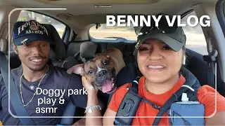 Doggy Park Play & ASMR 🌿 | Benny Vlog 01