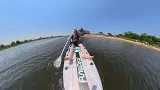 ZAFIED Inflatable Kayak Seat with Back Support, Universal Sturdy Paddle Board Seats for Sit on Top