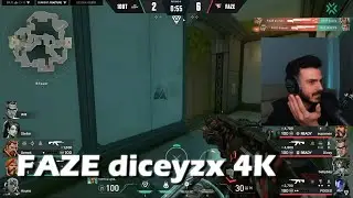 Tarik reacts to FAZE diceyzx 4K on Chamber [VCT] (FAZE vs 100T)