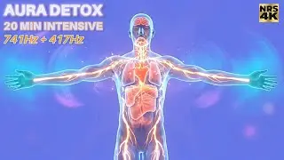 741Hz + 417Hz | Monday Morning Aura Detox & Energy Clearing (20 Min Intensive)
