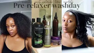 Pre-relaxer wash day routine | How I prep my hair for relaxer | Relaxed hair
