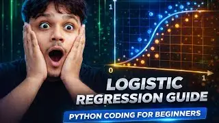 @logistic regression #coding#short explanation #supervised learning #AIML....