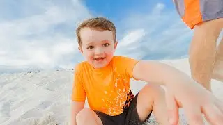 SWiMMING FUN SAND & SUN! &ndash; Kyler Scott Family BEACH Trip with GiGi & dog. 🏖