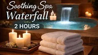 Soothing Spa Waterfall 💧🕯️ 2 Hours of Pure Water Sounds for Relaxation