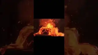 Not everything you cut.. cools down.🔥 #LavaBallCut #MoltenASMR #SatisfyingSlice #FireInside #HotCore