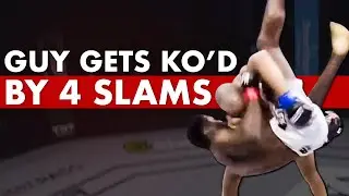 Fighter Gets Slammed 4 Times Causing KO - Indie MMA Highlights - Caposa's Corner