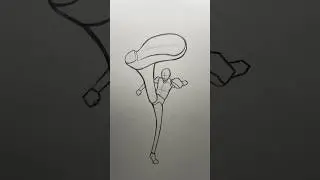 How to Draw Sanji&rsquo;s Kicking Pose - Tutorial #drawing #sanji #onepiece #pose #tutorial #shorts #art