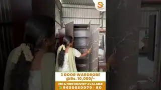 3 Door Wardrobes @ Rs.10,000/-  #coimbatore #furniture #srisaifurniture