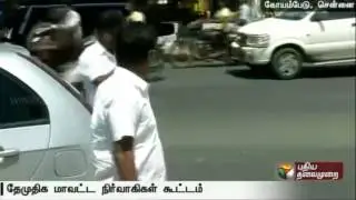DMDK chief Vijayakanth holds meeting with party's district functionaries